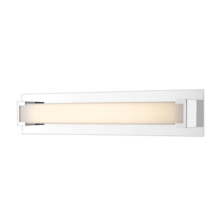 Z-Lite Elara 1 Light Vanity, Chrome & Frosted 1926-26V-CH-LED